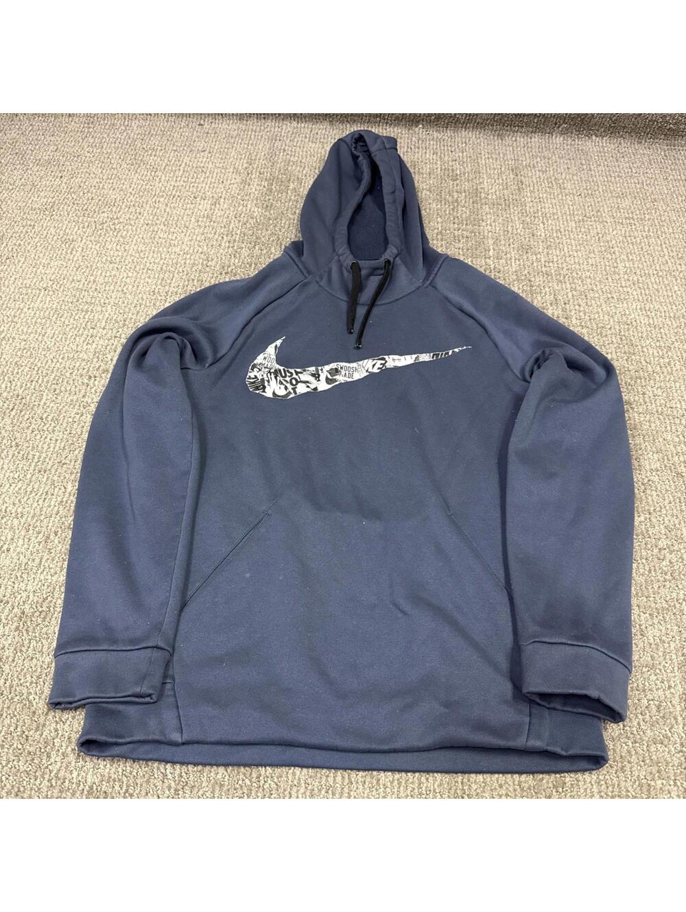 Nike Hoodie Blue Long Sleeve Pullover Men’s Size Small
